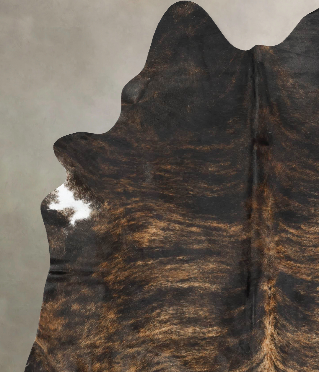 Dark Brindle X-Large Brazilian Cowhide Rug 7'9"H x 5'7"W #B16562 by Hu