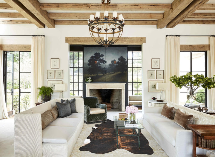 Dark Brindle X-Large Brazilian Cowhide Rug 7'9"H x 5'7"W #B16562 by Hudson Hides