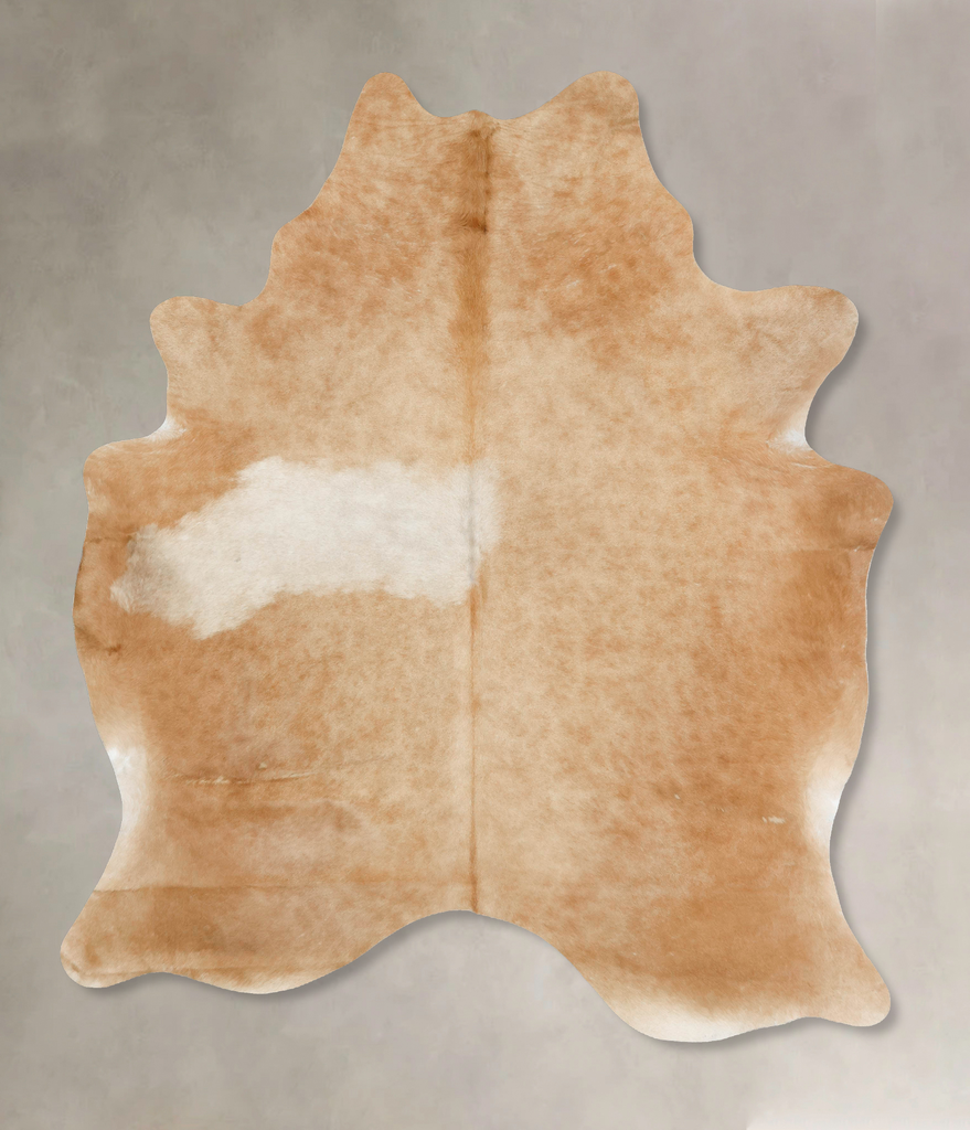 Beige XX-Large Brazilian Cowhide Rug 8'6"H x 6'10"W #B16563 by Hudson Hides