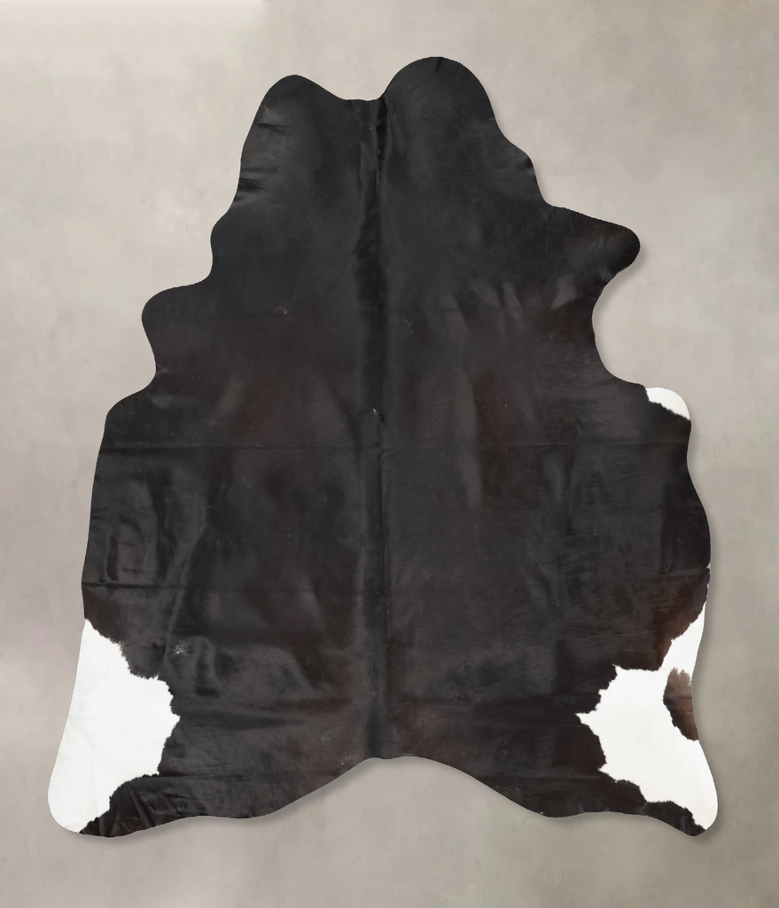 Black and White XX-Large Brazilian Cowhide Rug 8'2"H x 6'7"W #B16568 by Hudson Hides