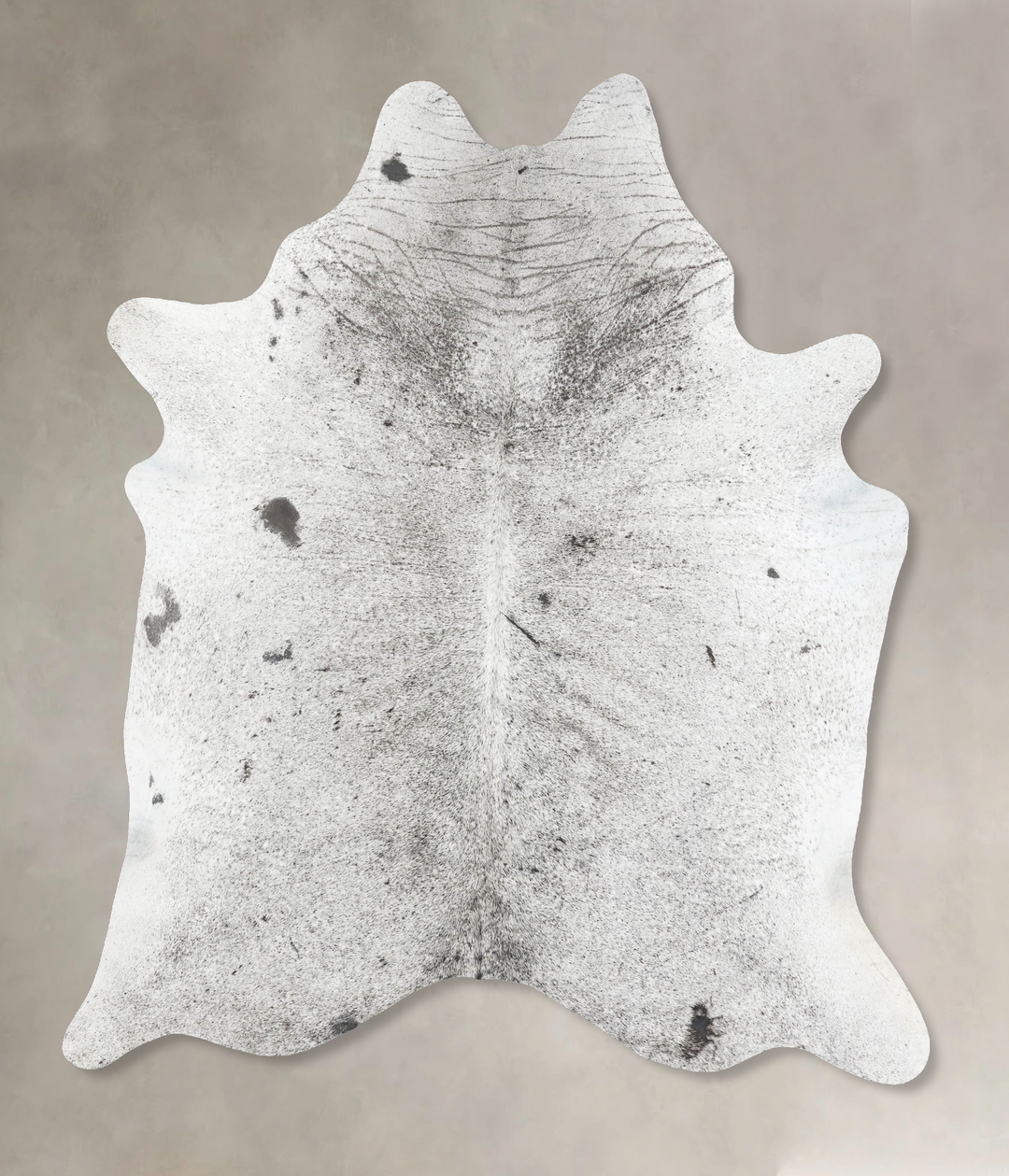 Salt and Pepper Black XX-Large Brazilian Cowhide Rug 7'9"H x 6'7"W #B1