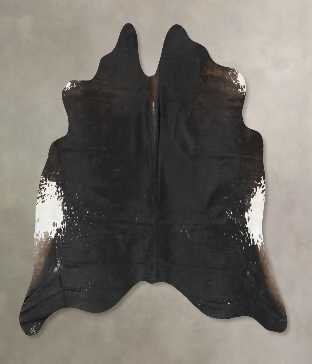 Black and White Large Brazilian Cowhide Rug 5'8"H x 6'9"W #B16576 by H