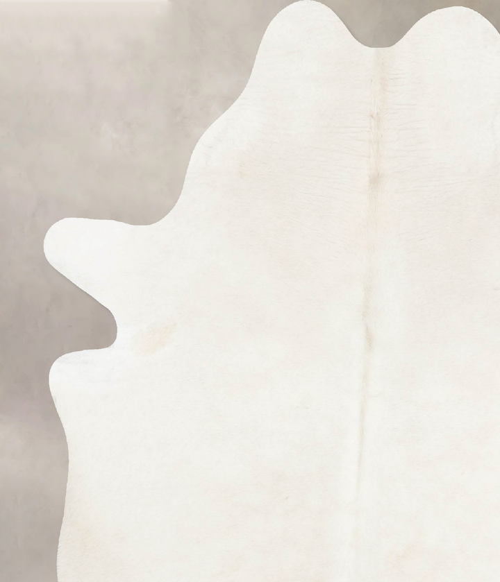 Ivory with Beige X-Large Brazilian Cowhide Rug 7'5"H x 5'10"W #B16577 by Hudson Hides