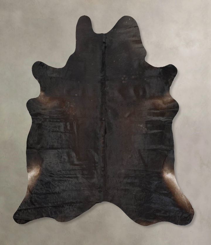 Chocolate X-Large Brazilian Cowhide Rug 6'11"H x 6'2"W #B16579 by Hudson Hides
