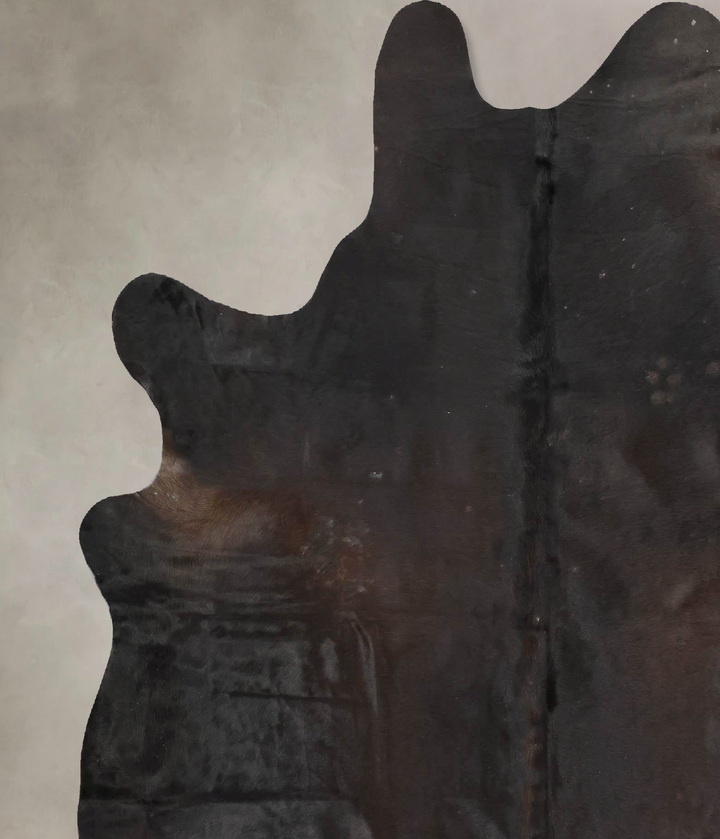 Chocolate X-Large Brazilian Cowhide Rug 6'11"H x 6'2"W #B16579 by Hudson Hides
