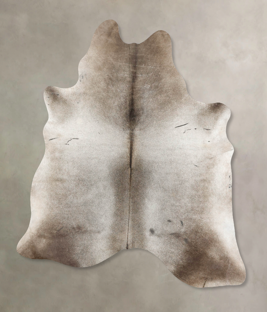 Medium Grey X-Large Brazilian Cowhide Rug 6'11"H x 6'1"W #B16580 by Hudson Hides