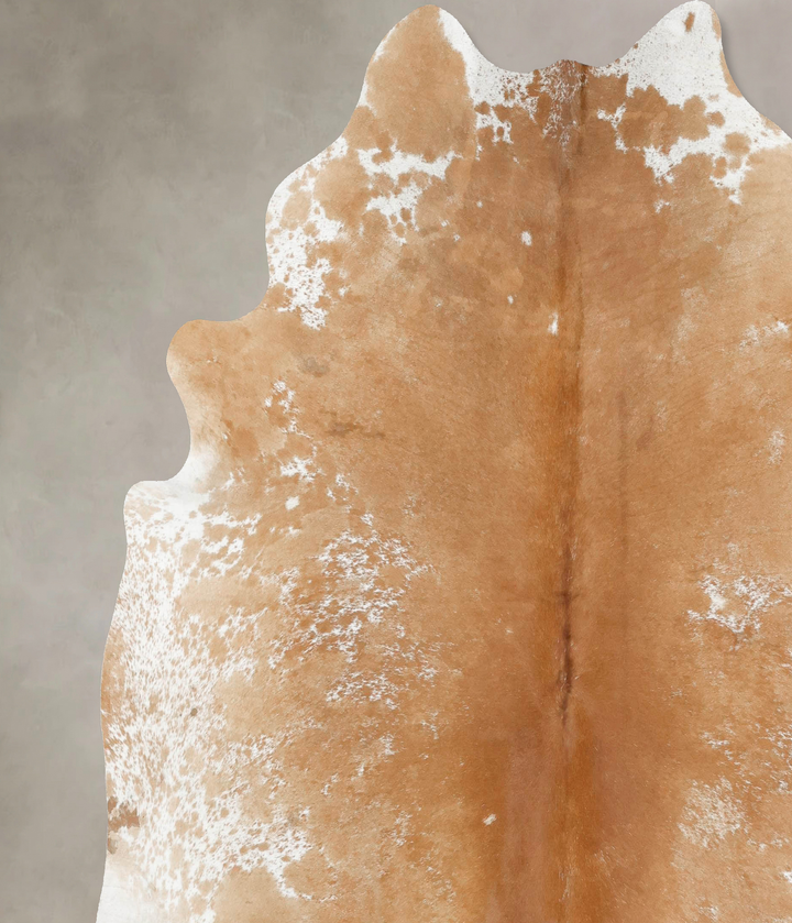 Salt and Pepper Brown XX-Large Brazilian Cowhide Rug 7'8"H x 7'4"W #B16587 by Hudson Hides
