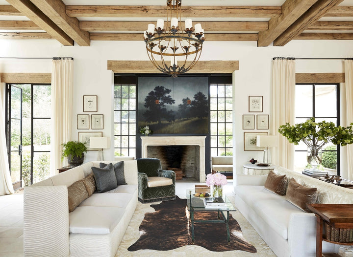 Dark Brindle X-Large Brazilian Cowhide Rug 7'5"H x 6'1"W #B16589 by Hudson Hides