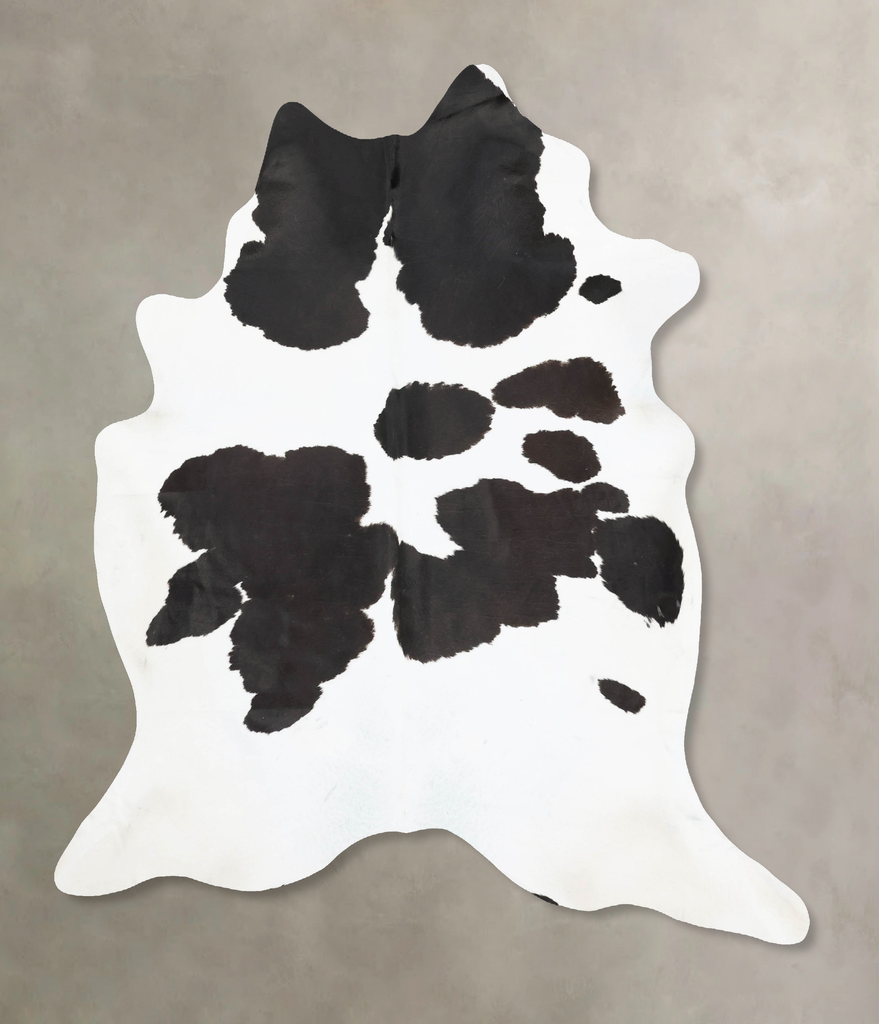 Black and White XX-Large Brazilian Cowhide Rug 8'5"H x 7'2"W #B16590 by Hudson Hides