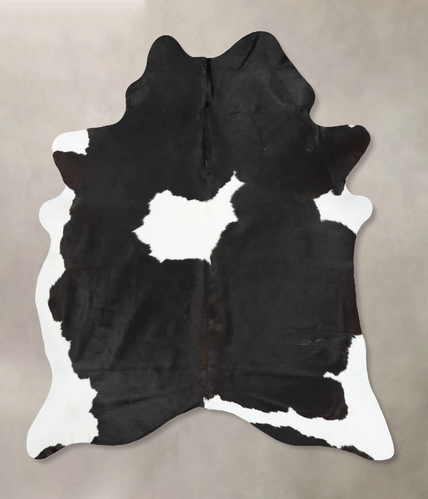 Black and White XX-Large Brazilian Cowhide Rug 8'3"H x 6'5"W #B16600 by Hudson Hides