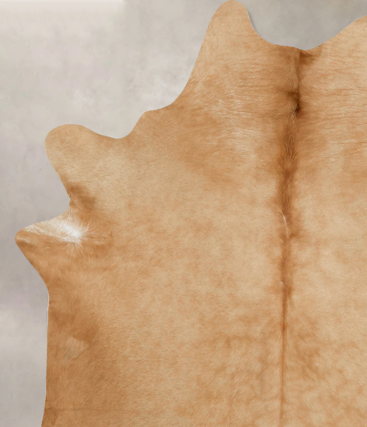 Beige X-Large Brazilian Cowhide Rug 7'10"H x 6'4"W #B16601 by Hudson Hides