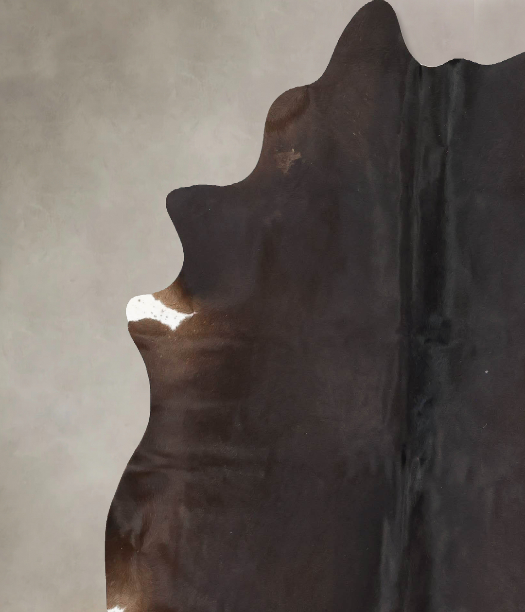 Chocolate X-Large Brazilian Cowhide Rug 7'1"H x 6'5"W #B16605 by Hudso