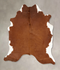Brown and White Regular X-Large Brazilian Cowhide Rug 6'11
