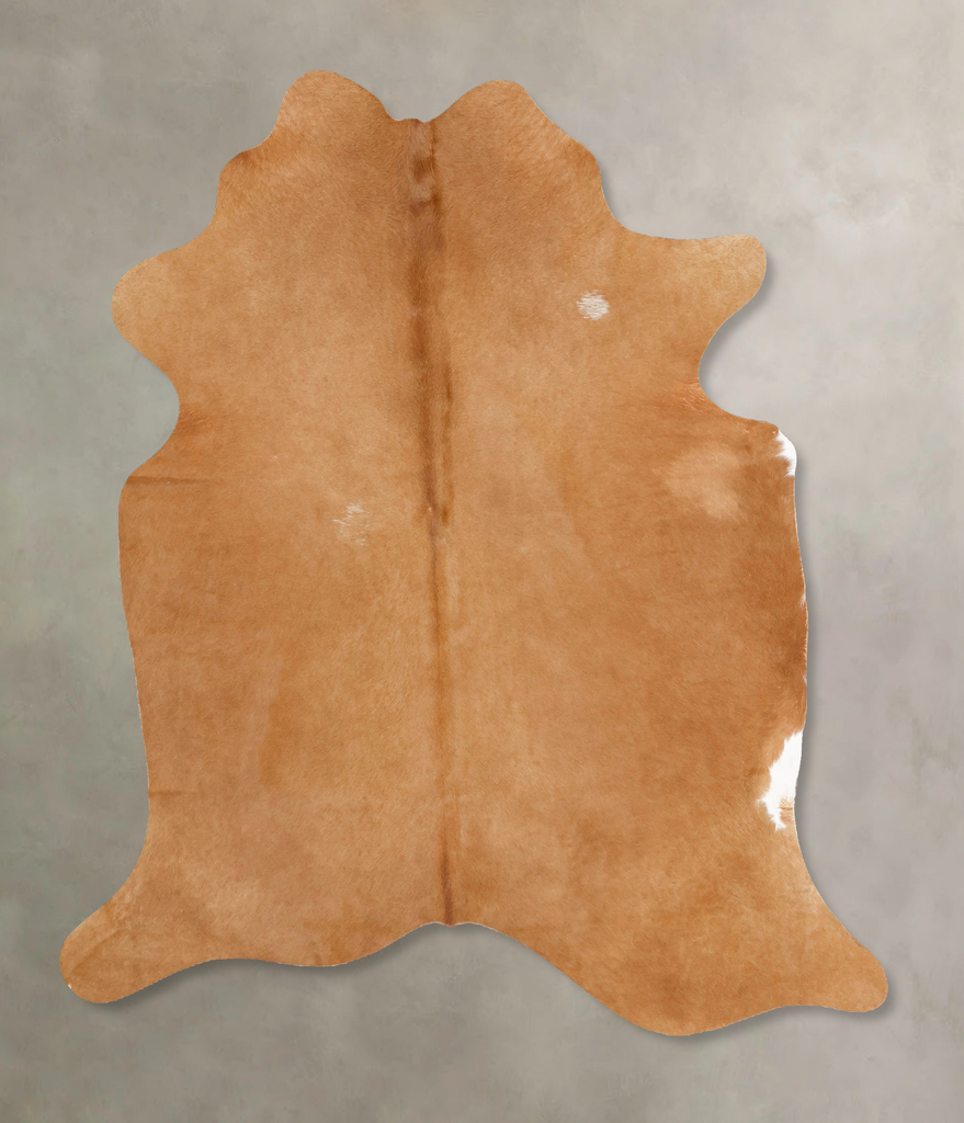 Beige Large Brazilian Cowhide Rug 6'6"H x 6'0"W #B16621 by Hudson Hides