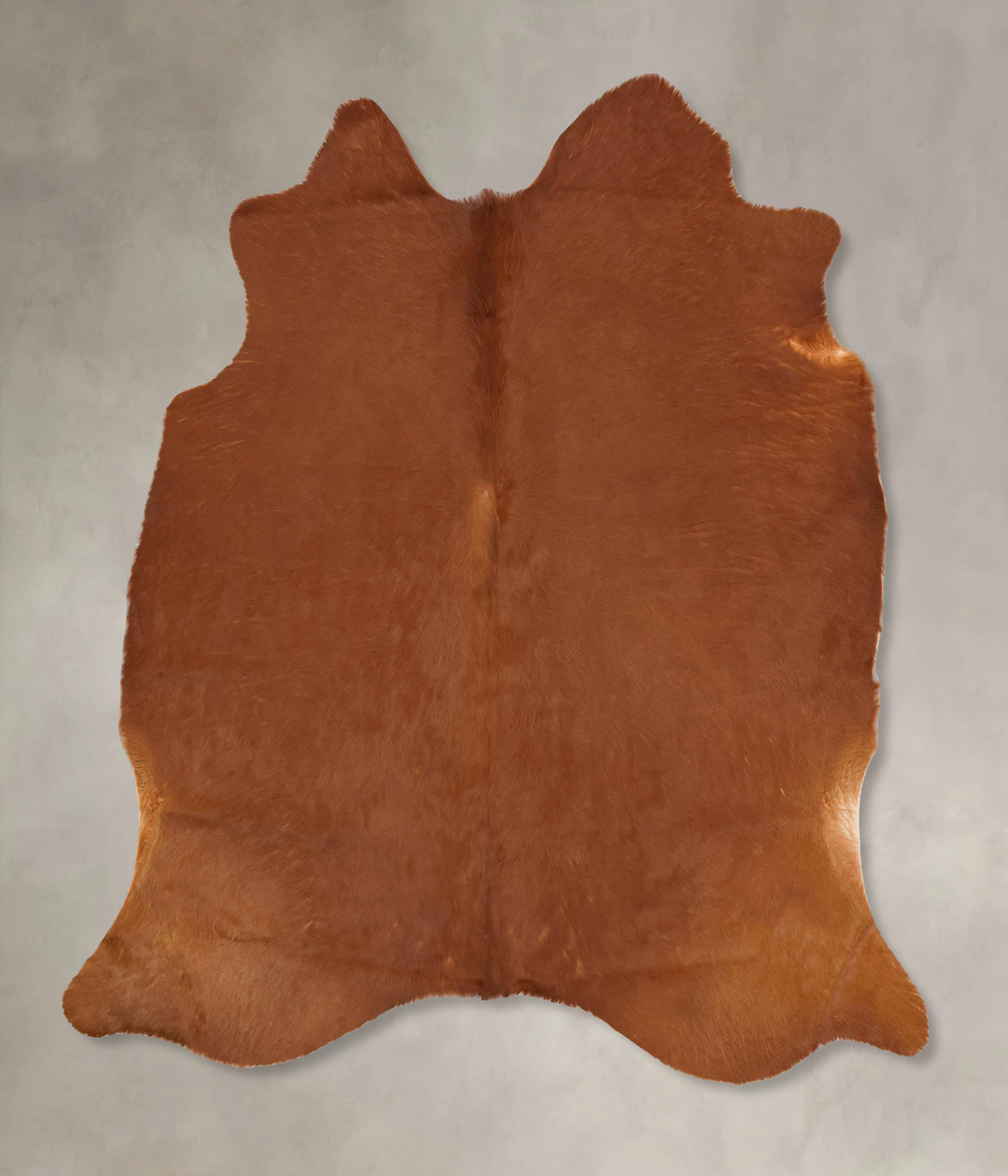 Solid Brown X-Large Brazilian Cowhide Rug 6'6"H x 6'6"W #B16622 by Hud