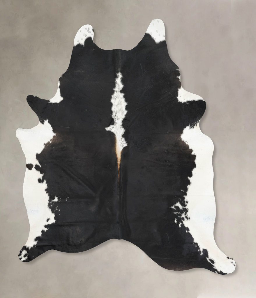 Black and White XX-Large Brazilian Cowhide Rug 8'6"H x 6'10"W #B16633 by Hudson Hides