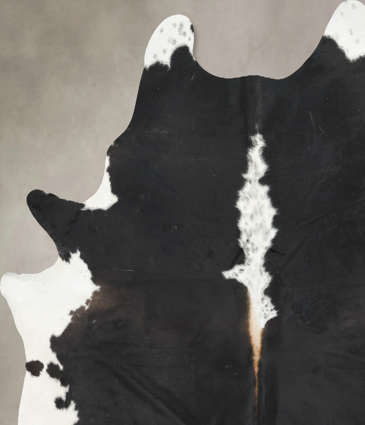 Black and White XX-Large Brazilian Cowhide Rug 8'6"H x 6'10"W #B16633 by Hudson Hides