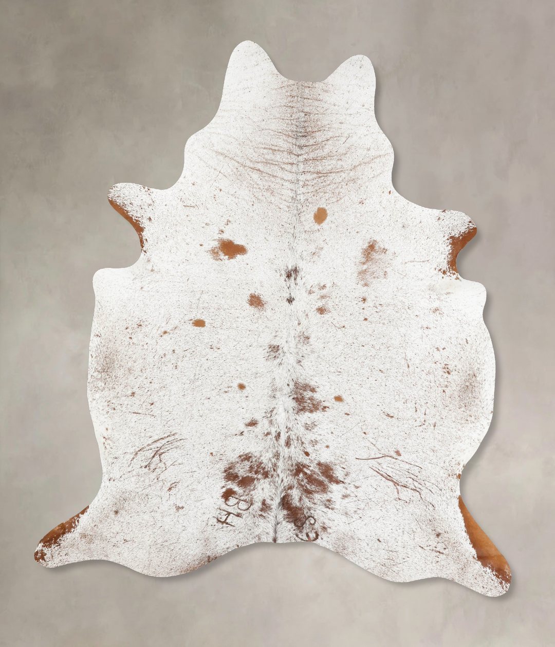 Salt and Pepper Brown XX-Large Brazilian Cowhide Rug 8'4"H x 6'6"W #B1