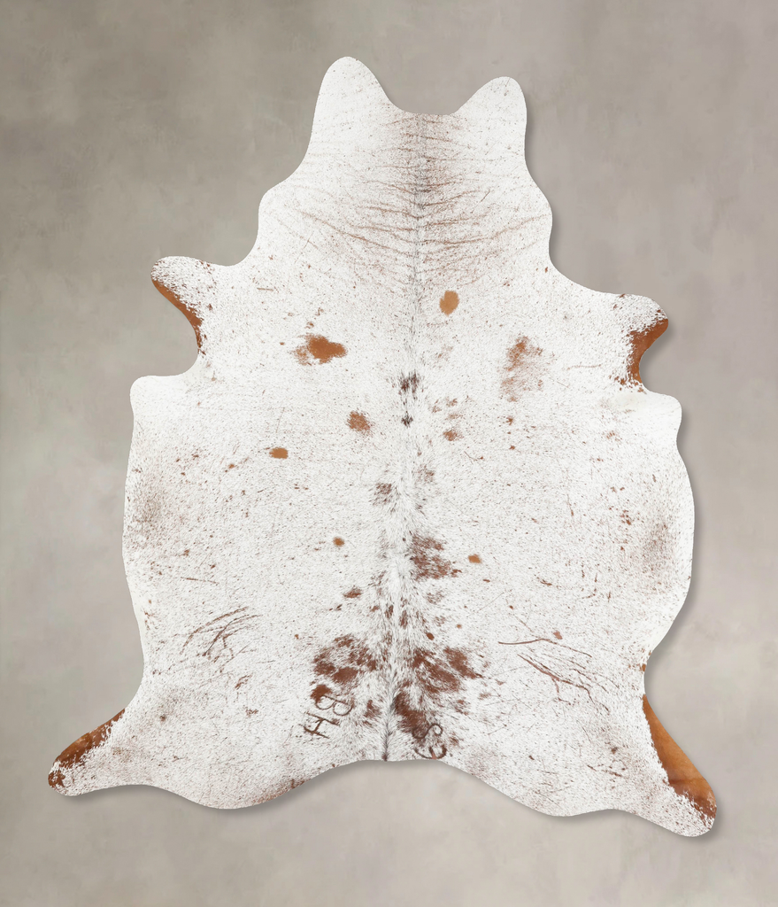 Salt and Pepper Brown XX-Large Brazilian Cowhide Rug 8'4"H x 6'6"W #B16635 by Hudson Hides