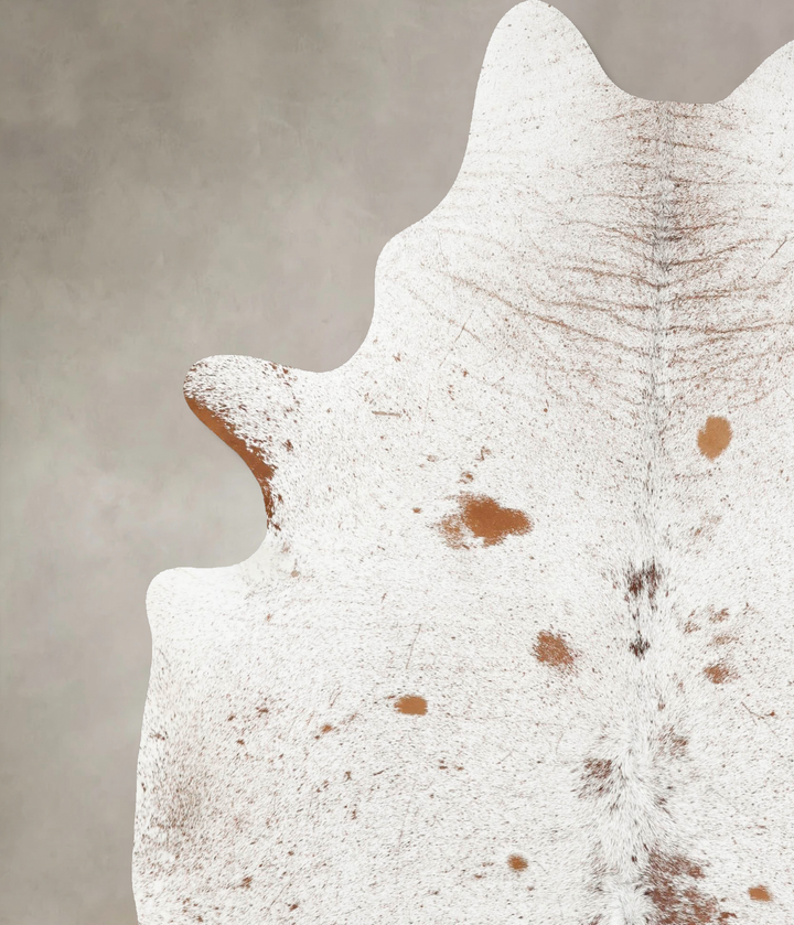 Salt and Pepper Brown XX-Large Brazilian Cowhide Rug 8'4"H x 6'6"W #B16635 by Hudson Hides