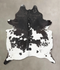 Black and White XX-Large Brazilian Cowhide Rug 8'1