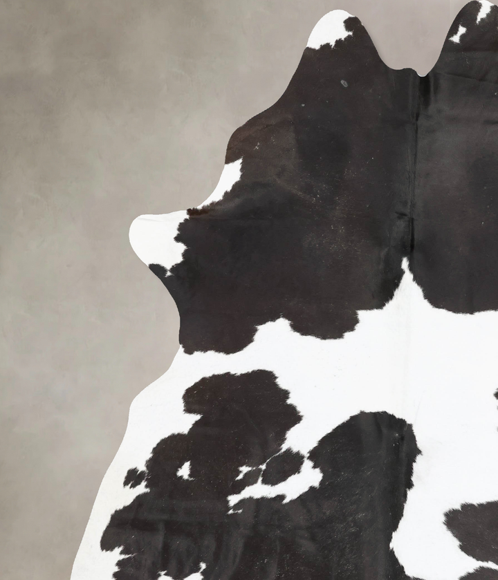 Black and White XX-Large Brazilian Cowhide Rug 9'0"H x 7'0"W #B16641 by Hudson Hides