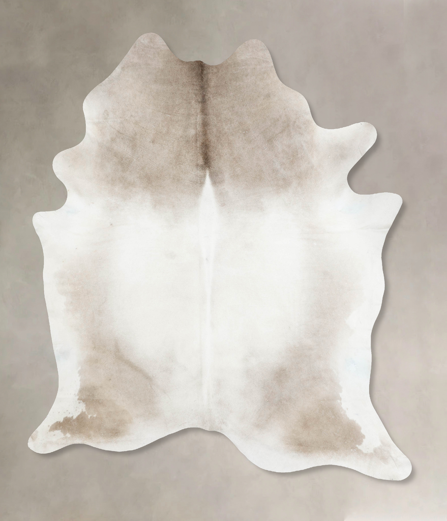 Grey with Beige XX-Large Brazilian Cowhide Rug 8'6"H x 7'0"W #B16643 by Hudson Hides