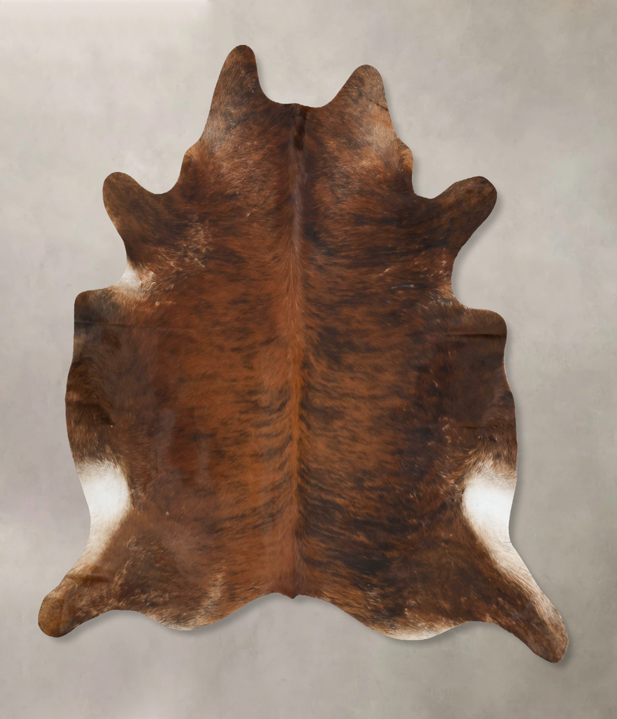 Dark Brindle XX-Large Brazilian Cowhide Rug 7'10"H x 7'2"W #B16646 by Hudson Hides