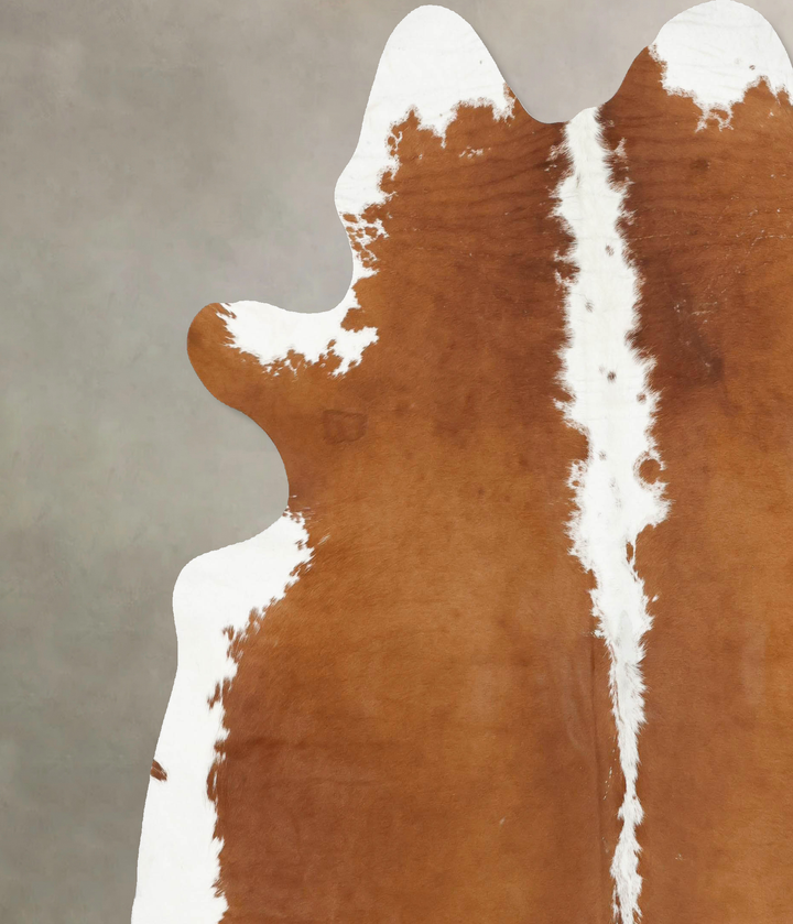 Hereford XX-Large Brazilian Cowhide Rug 8'1"H x 7'3"W #B16653 by Hudson Hides