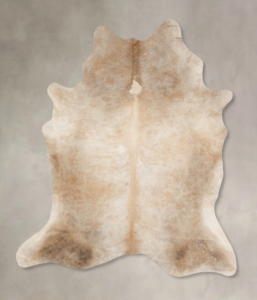 Light Caramel XX-Large Brazilian Cowhide Rug 7'8"H x 6'9"W #B16659 by Hudson Hides