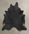 Solid Black XX-Large Brazilian Cowhide Rug 8'6