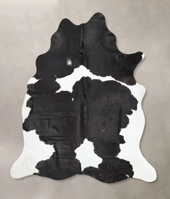 Black and White XX-Large Brazilian Cowhide Rug 8'8"H x 7'5"W #B16662 by Hudson Hides