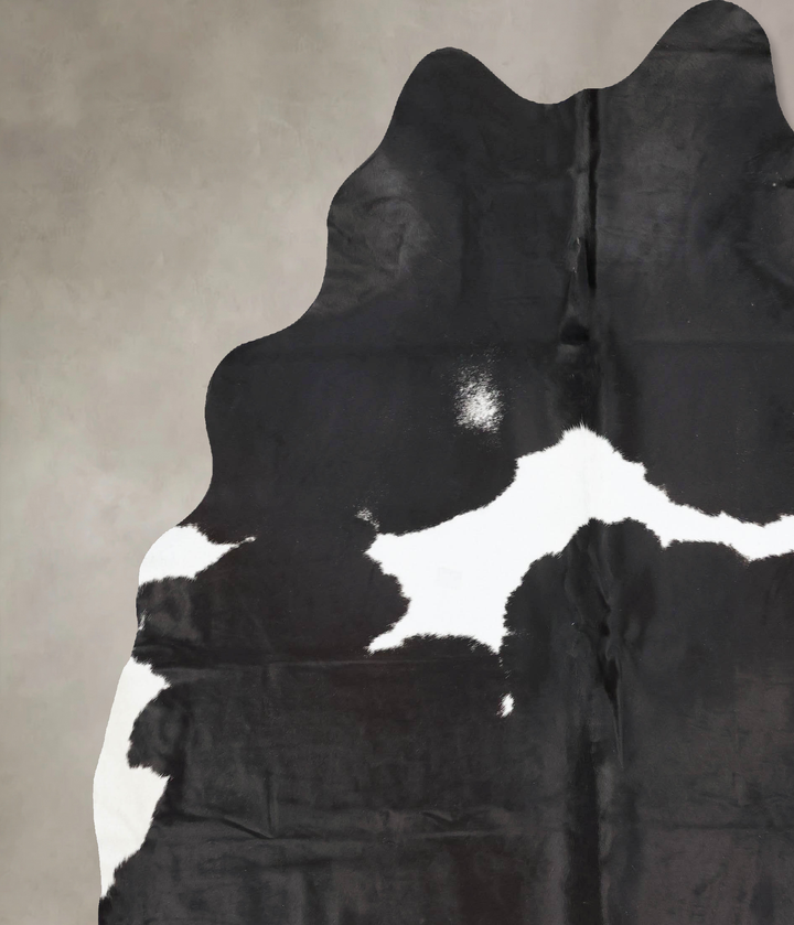 Black and White XX-Large Brazilian Cowhide Rug 8'8"H x 7'5"W #B16662 by Hudson Hides