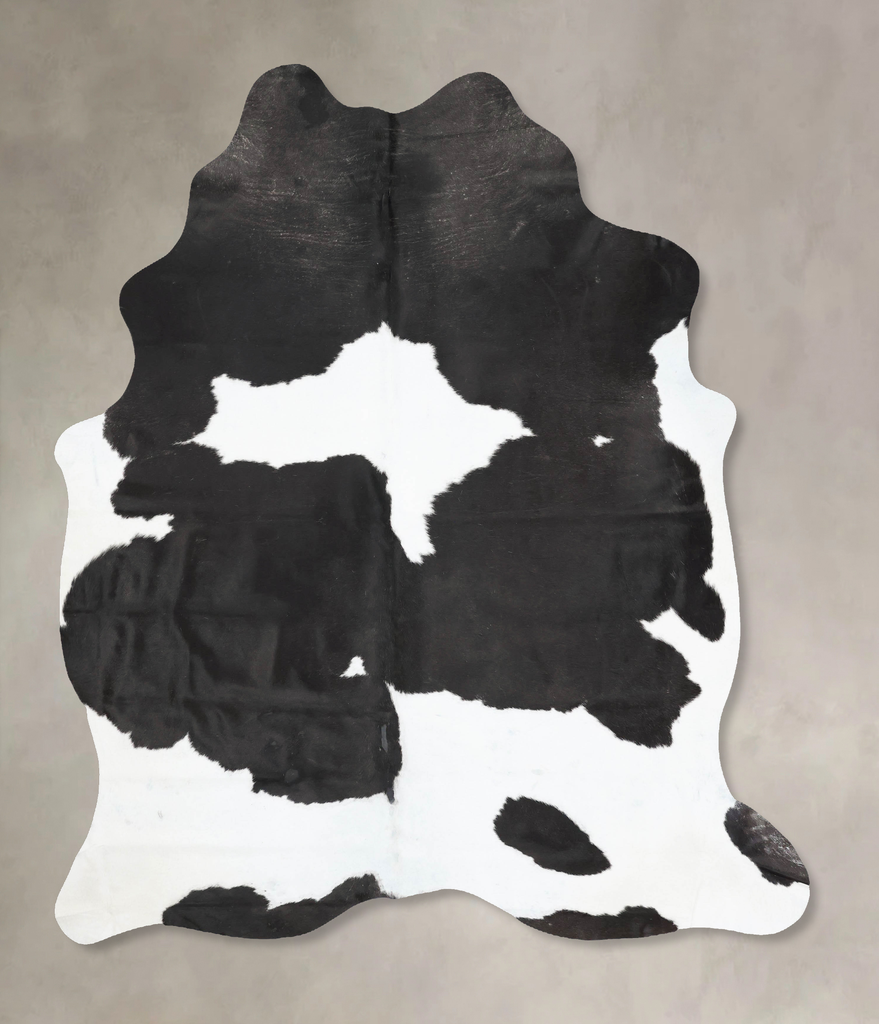 Black and White XX-Large Brazilian Cowhide Rug 8'3"H x 6'8"W #B16665 by Hudson Hides
