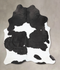 Black and White XX-Large Brazilian Cowhide Rug 8'3