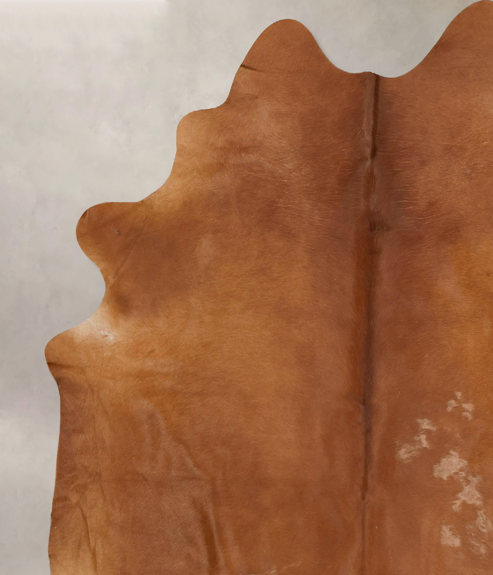 Solid Brown XX-Large Brazilian Cowhide Rug 8'9"H x 7'9"W #B16667 by Hudson Hides