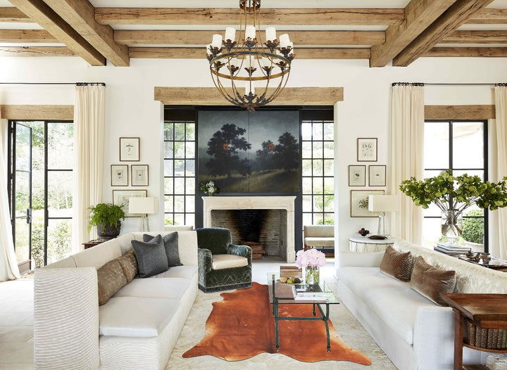 Solid Brown XX-Large Brazilian Cowhide Rug 8'9"H x 7'9"W #B16667 by Hudson Hides