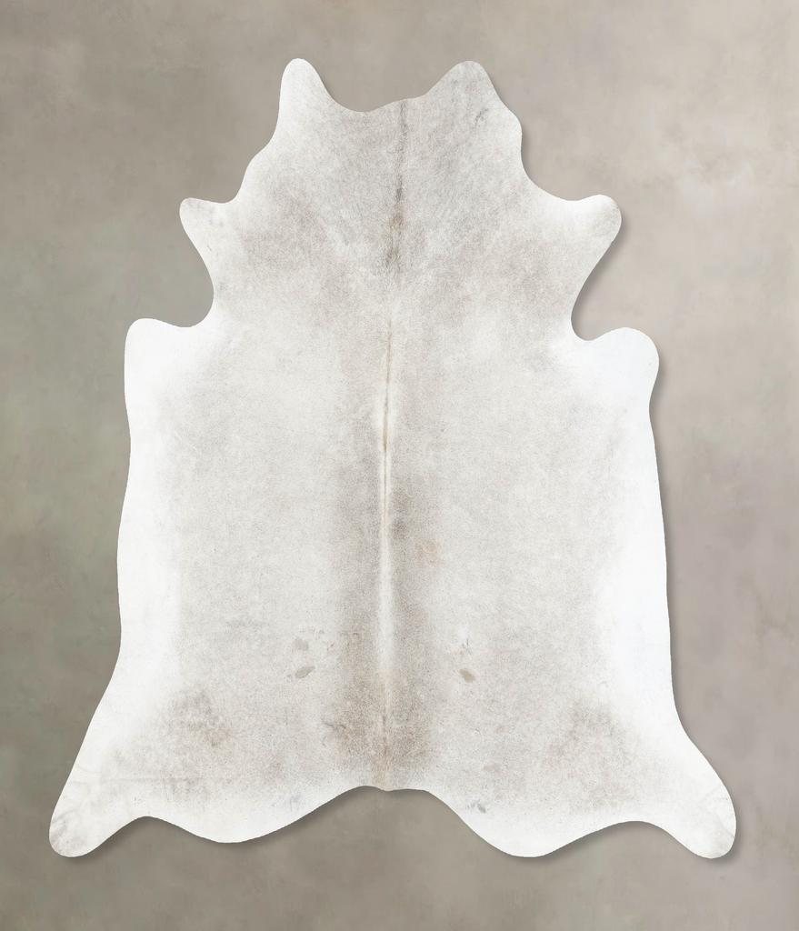Light Grey XX-Large Brazilian Cowhide Rug 7'6"H x 7'5"W #B16669 by Hudson Hides