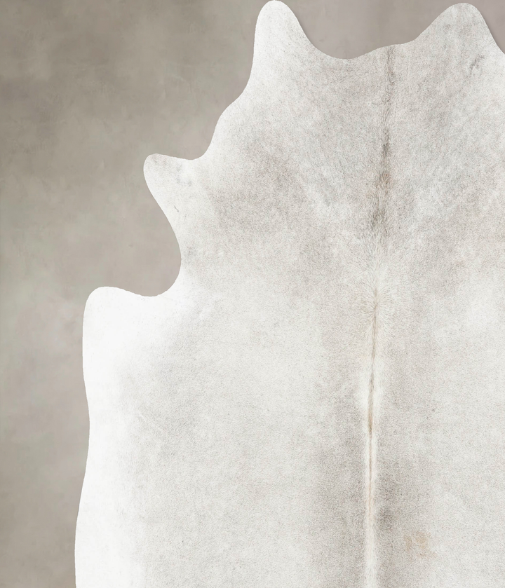 Light Grey XX-Large Brazilian Cowhide Rug 7'6"H x 7'5"W #B16669 by Hudson Hides