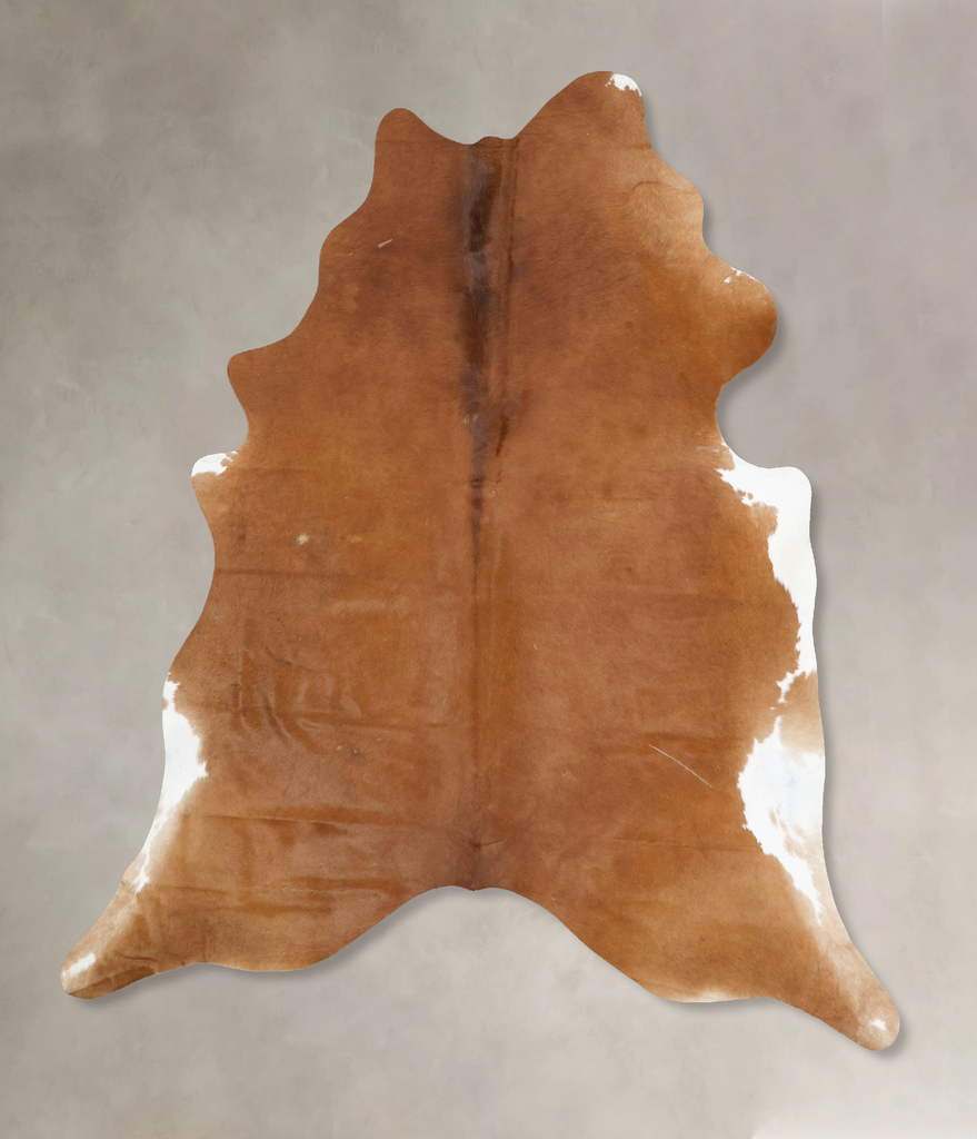 Solid Brown XX-Large Brazilian Cowhide Rug 8'6"H x 7'2"W #B16673 by Hudson Hides