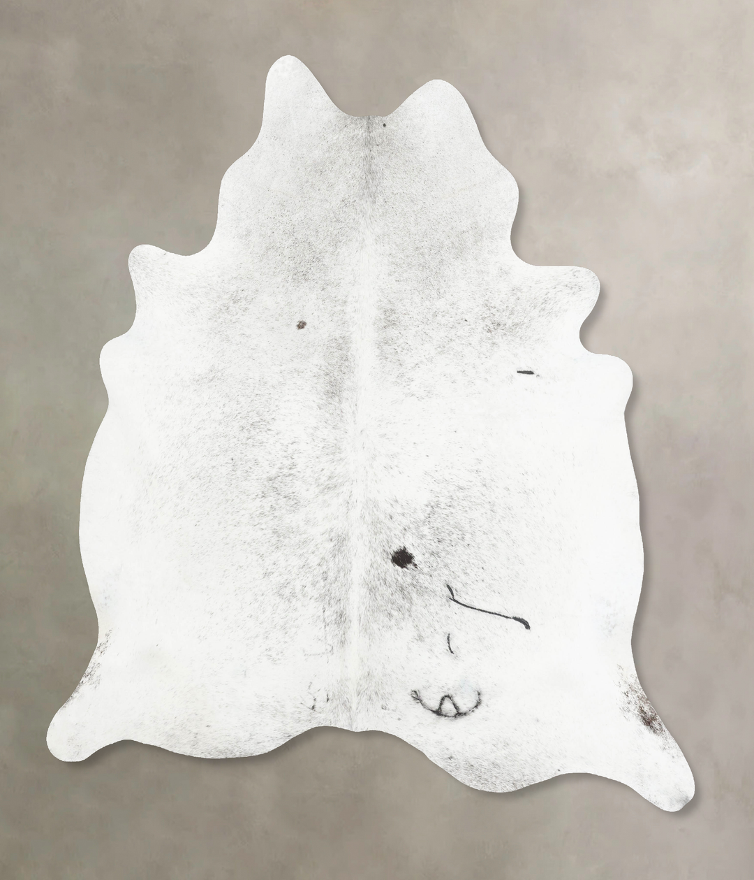 Salt and Pepper Black XX-Large Brazilian Cowhide Rug 8'1"H x 6'11"W #B