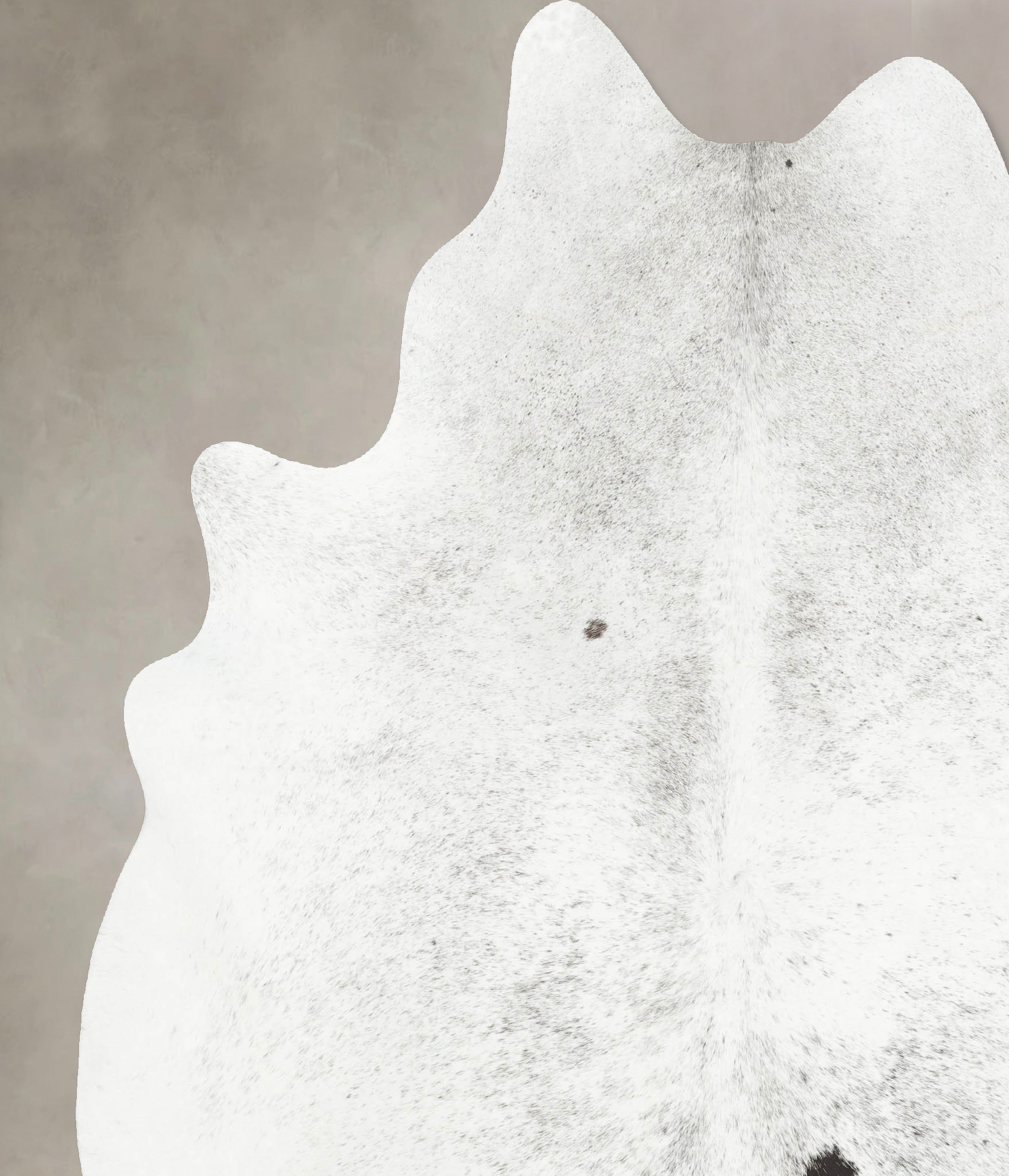 Salt and Pepper Black Cowhide Rug #B16676