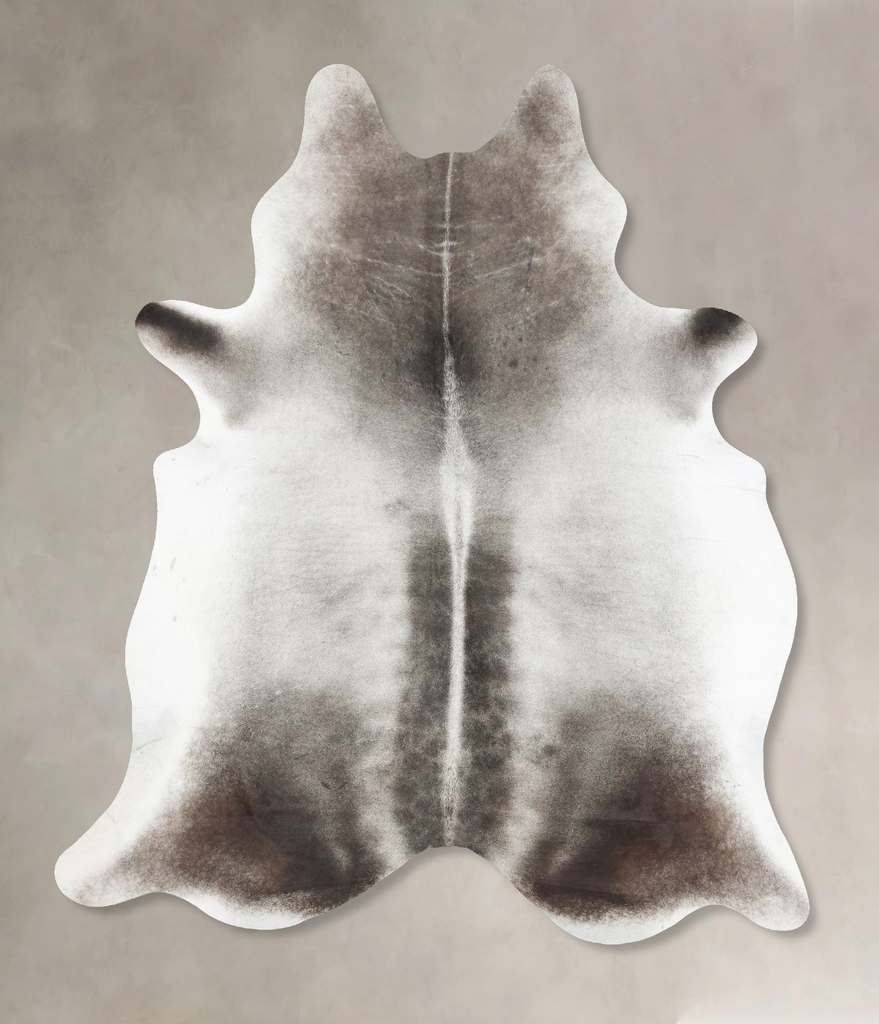 Medium Grey XX-Large Brazilian Cowhide Rug 8'7"H x 6'7"W #B16682 by Hudson Hides