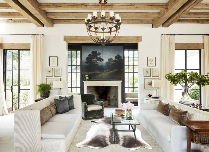 Medium Grey XX-Large Brazilian Cowhide Rug 8'7"H x 6'7"W #B16682 by Hudson Hides