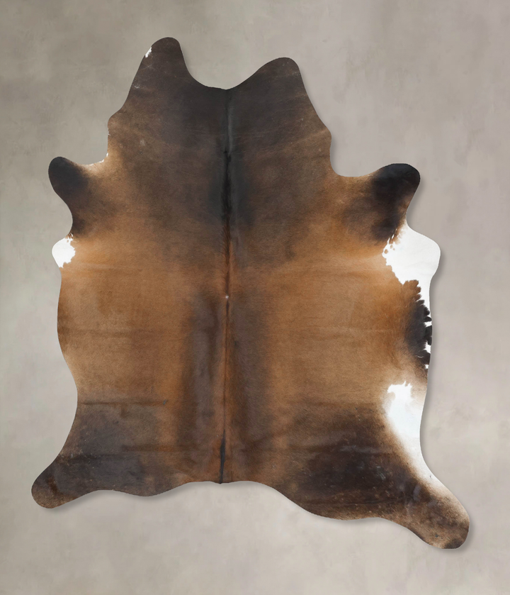 Chocolate X-Large Brazilian Cowhide Rug 7'10"H x 6'2"W #B16687 by Hudson Hides