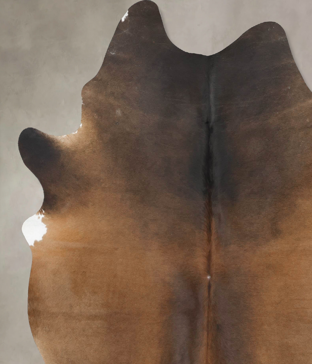 Chocolate X-Large Brazilian Cowhide Rug 7'10"H x 6'2"W #B16687 by Huds