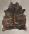 Dark Brindle Medium Brazilian Cowhide Rug 6'2