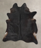 Solid Black XX-Large Brazilian Cowhide Rug 8'1