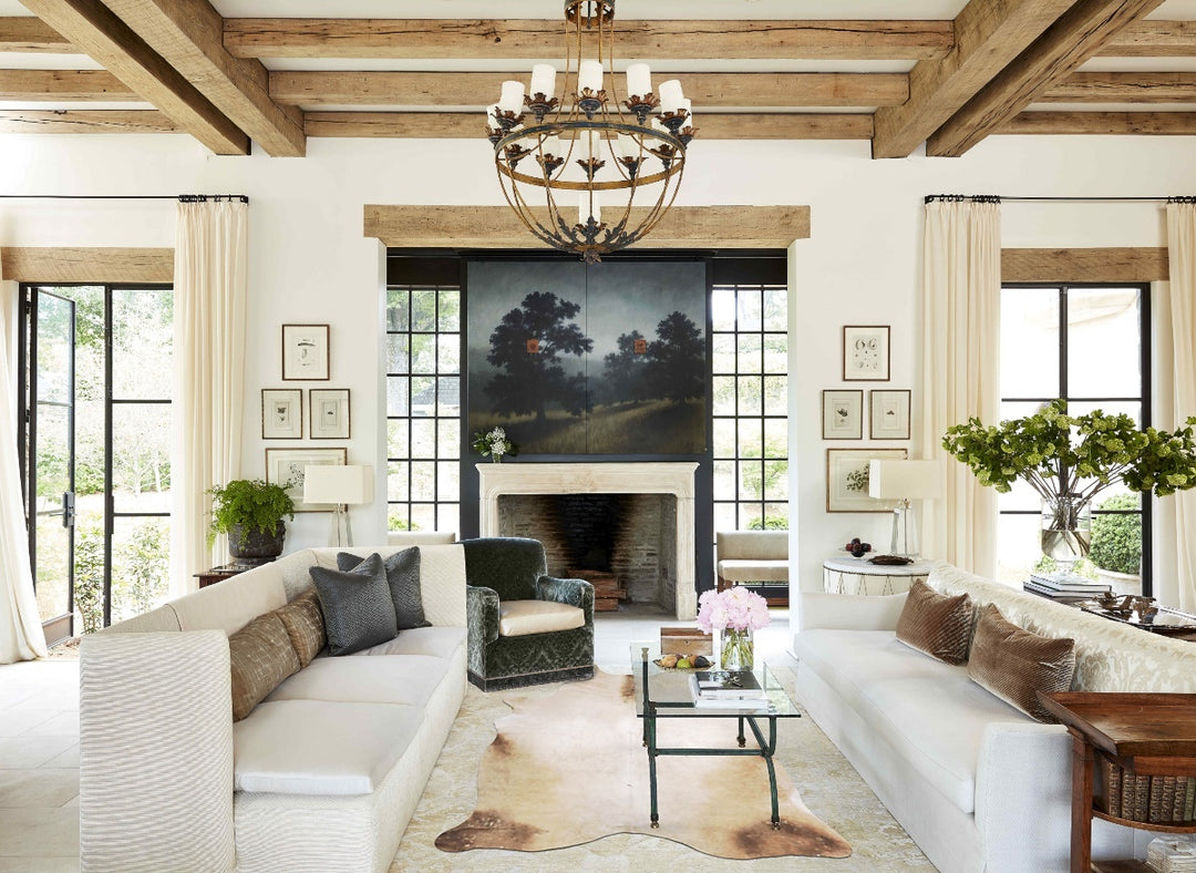 Champagne X-Large Brazilian Cowhide Rug 7'5"H x 5'10"W #B16709 by Huds