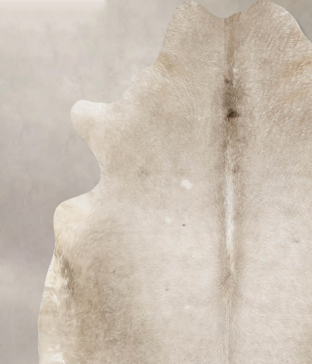 Champagne X-Large Brazilian Cowhide Rug 6'10"H x 6'7"W #B16712 by Huds